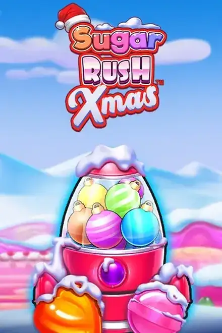 Φρουτάκι Sugar Rush Xmas με το χριστουγεννιάτικο πλέγμα ζαχαρωτών στο Vipz Casino